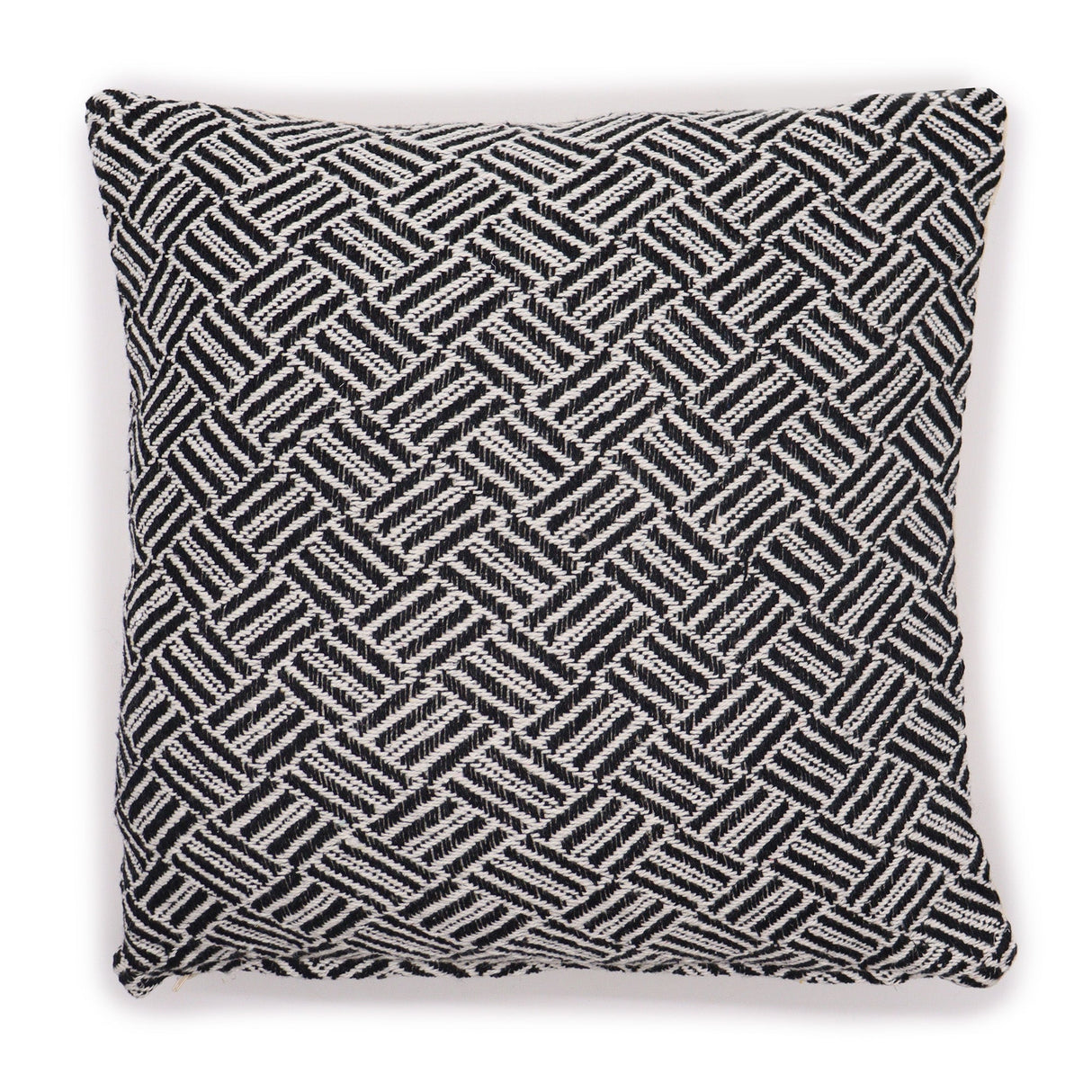 Classic Cushion Cover - Criss - Cross Black - 40x40cm - SHAMTAM.COM