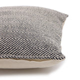 Boho Cushion Cover - Herringbone Fine Grey - 40x40cm - SHAMTAM.COM