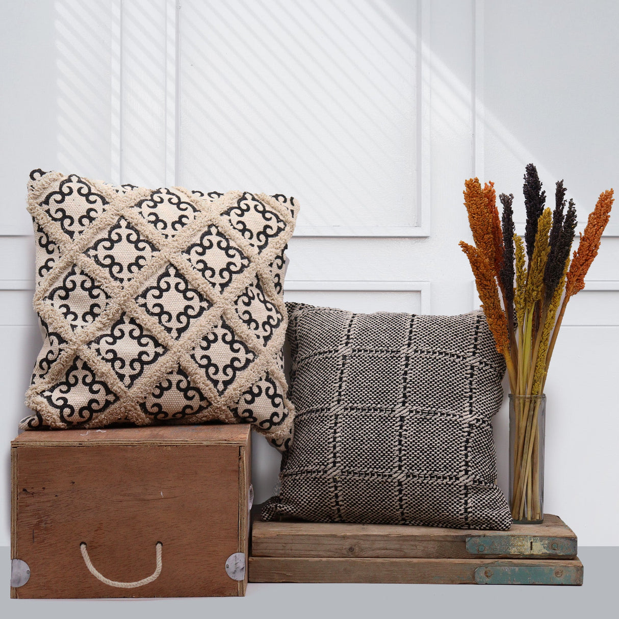 Classic Cushion Cover - Tribal Design - 45x45cm - SHAMTAM.COM