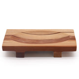 Classic Mahogany Soap Dish - Grid Drainer - SHAMTAM.COM