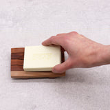 Classic Mahogany Soap Dish - Grid Drainer - SHAMTAM.COM