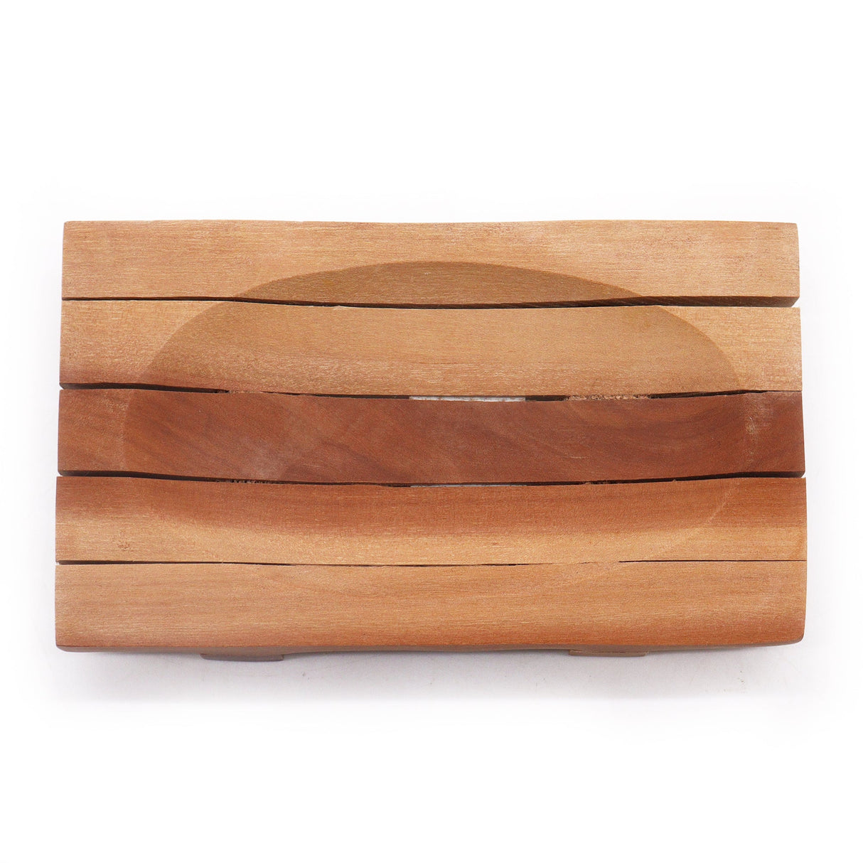 Classic Mahogany Soap Dish - Grid Drainer - SHAMTAM.COM