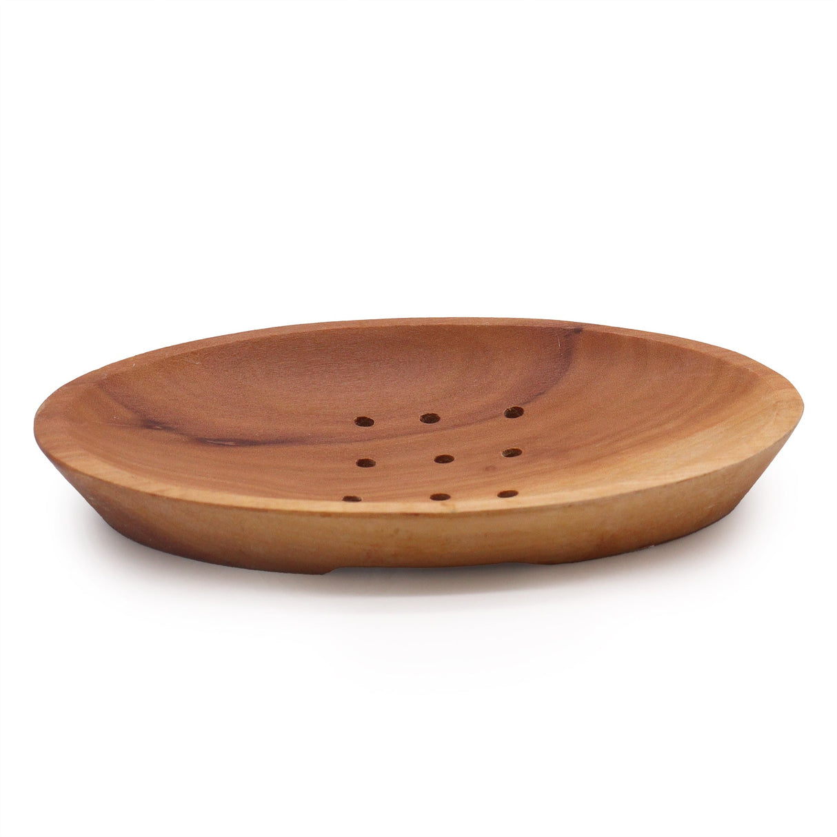 Classic Mahogany Soap Dish - Oval - SHAMTAM.COM