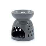 Classic Oil Burner - Teardrops Cutout - Grey - SHAMTAM.COM