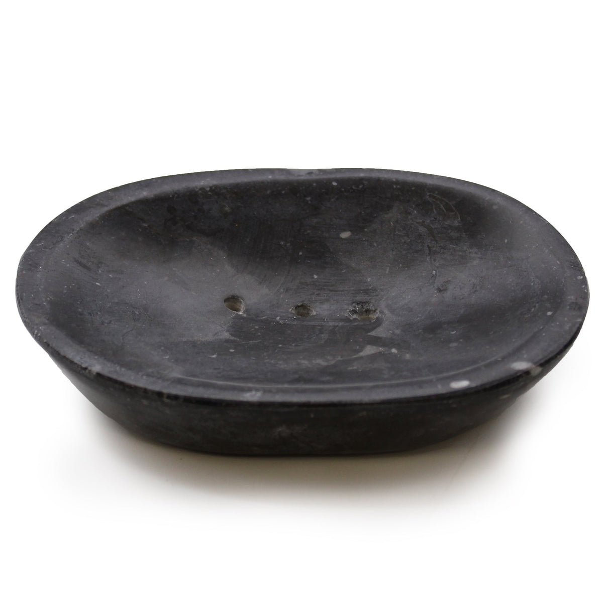 Classic Oval Black Marble Soap Dish - SHAMTAM.COM