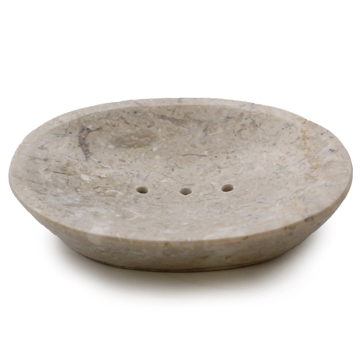 Classic Oval Cream Marble Soap Dish - SHAMTAM.COM