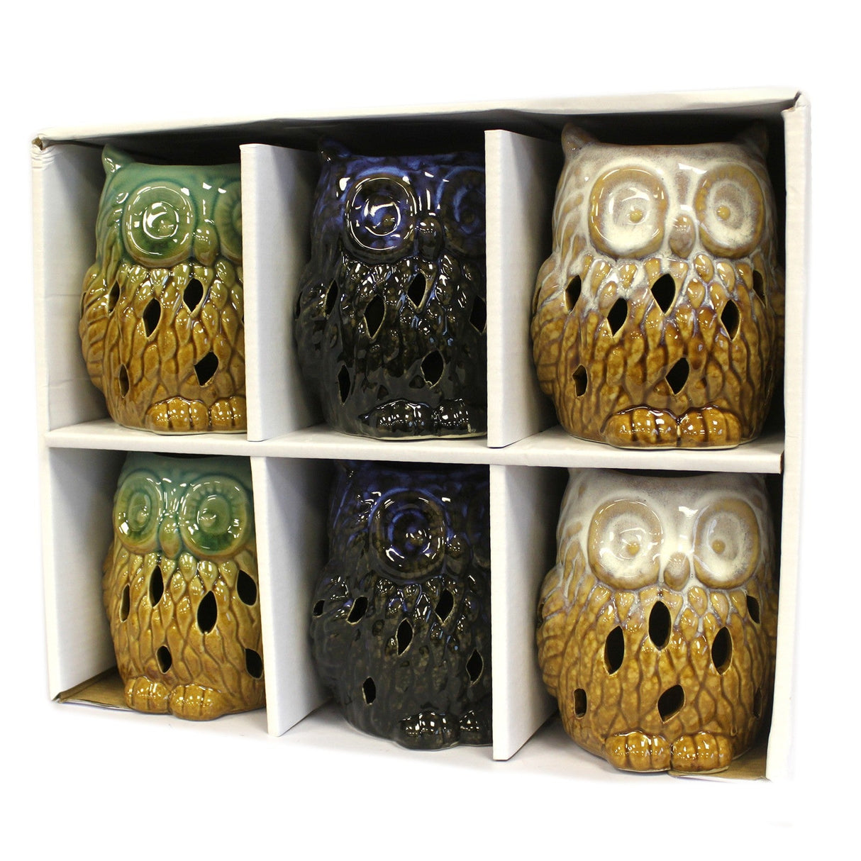 Rustic Oil Burner - Owl (assorted) - SHAMTAM.COM