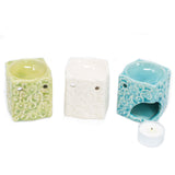 Oil Burner Square Floral (asst) - SHAMTAM.COM