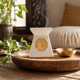 Classic Yin Yang Oil Burners — styled in a warm, naturally lit interior