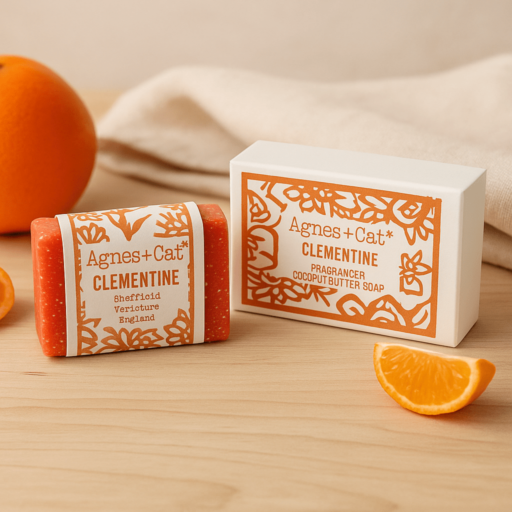 Clementine Bar Soap 140g Handmade Coconut Butter - SHAMTAM.COM