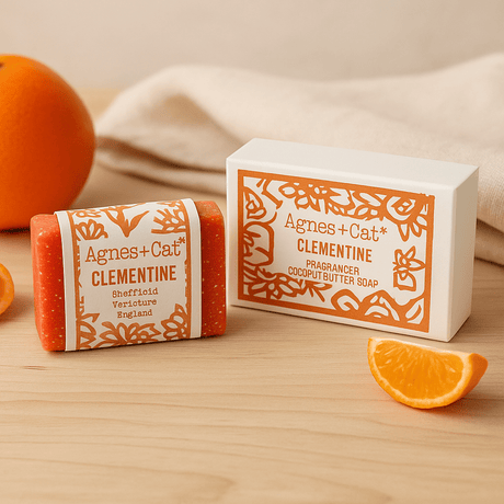 Clementine Bar Soap 140g Handmade Coconut Butter - SHAMTAM.COM