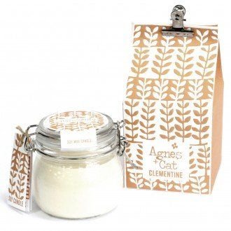 Clementine Soy Wax Candle, Kilner Jar - SHAMTAM.COM