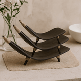 Coconut Leaf Fruit Bowl Set Chocolate 3 - Piece - SHAMTAM.COM