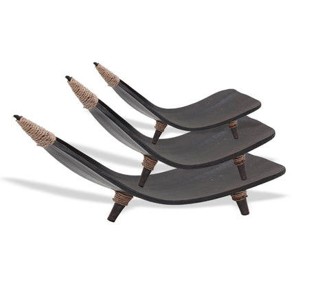 Fruit Bowl Coconut Leaf Set - Chocolate - SHAMTAM.COM