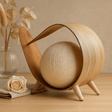 Coconut Leaf Lamp With Cotton Shade - SHAMTAM.COM