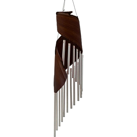 Coconut Leaf Wind Chimes - Chocolate - SHAMTAM.COM