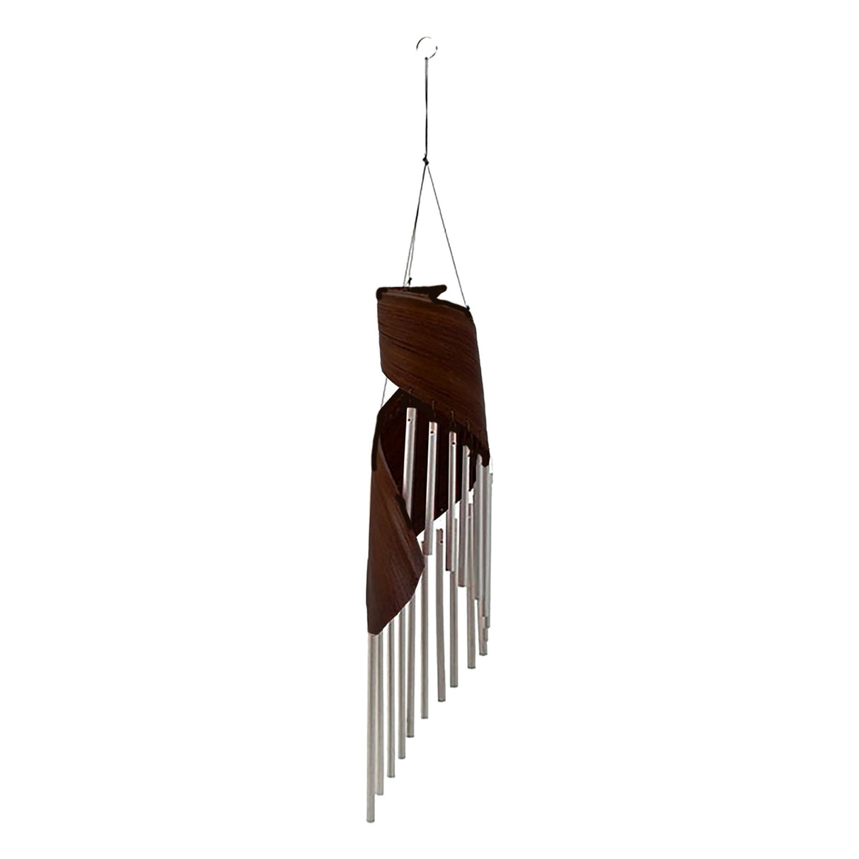 Coconut Leaf Wind Chimes - Chocolate - SHAMTAM.COM