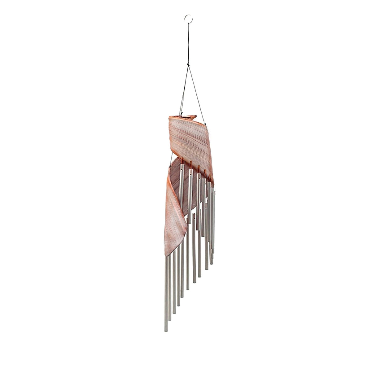 Coconut Leaf Wind Chimes - Whitewash - SHAMTAM.COM