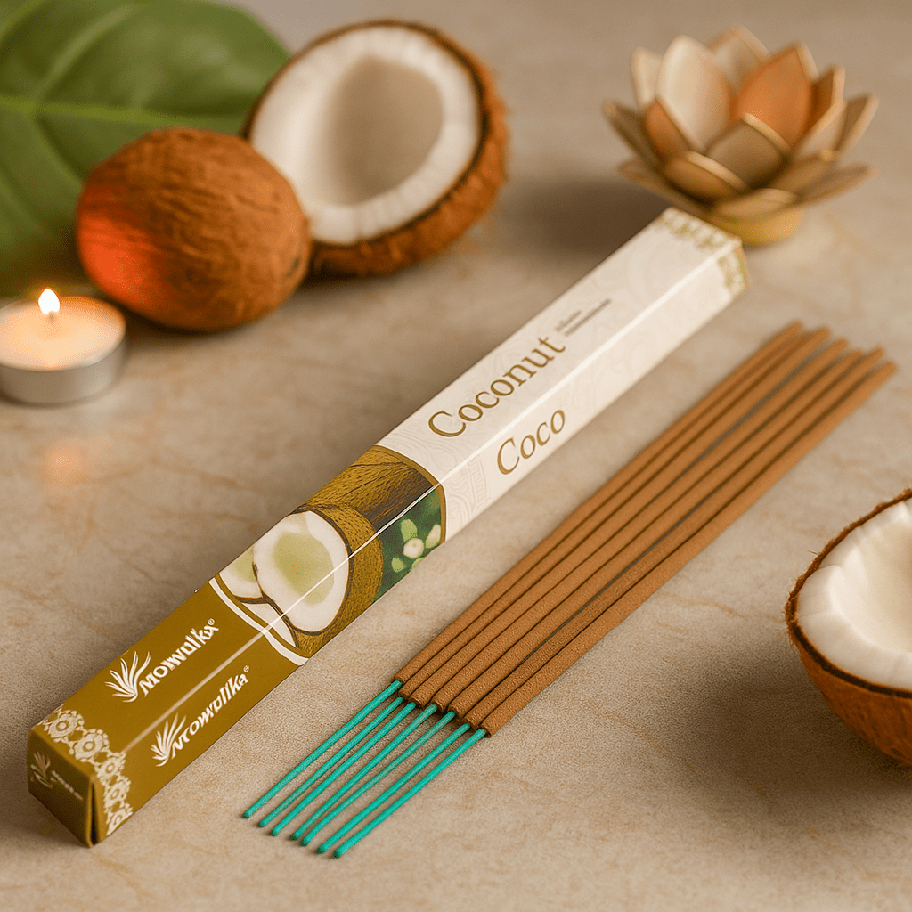 Coconut Masala Incense Sticks, 20 Count Aromatika - SHAMTAM.COM
