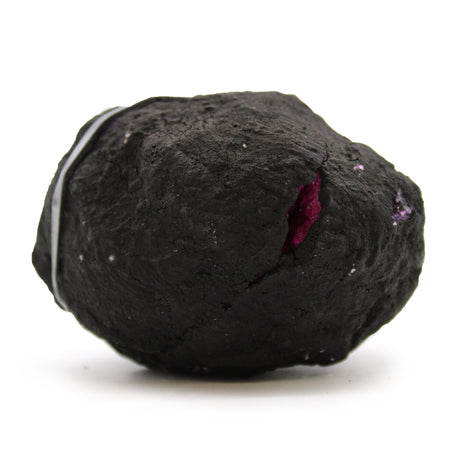 Calcite Geodes - Black Rock - Coloured Dark Red / Pink Crystal Gemstone Mineral - SHAMTAM.COM