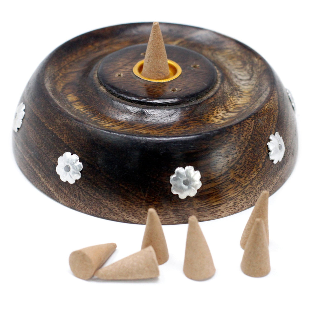 Cone & Stick Burner - Asst Design - Mango Wood - SHAMTAM.COM