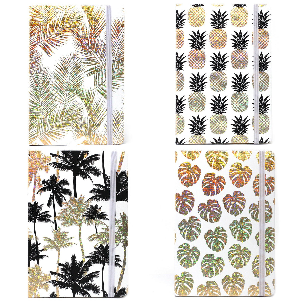 A5 Notebook - Assorted Designs - Golden Tropical - SHAMTAM.COM