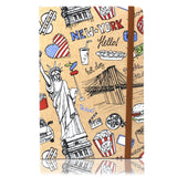 A5 Notebook - Assorted Designs - Travel - SHAMTAM.COM