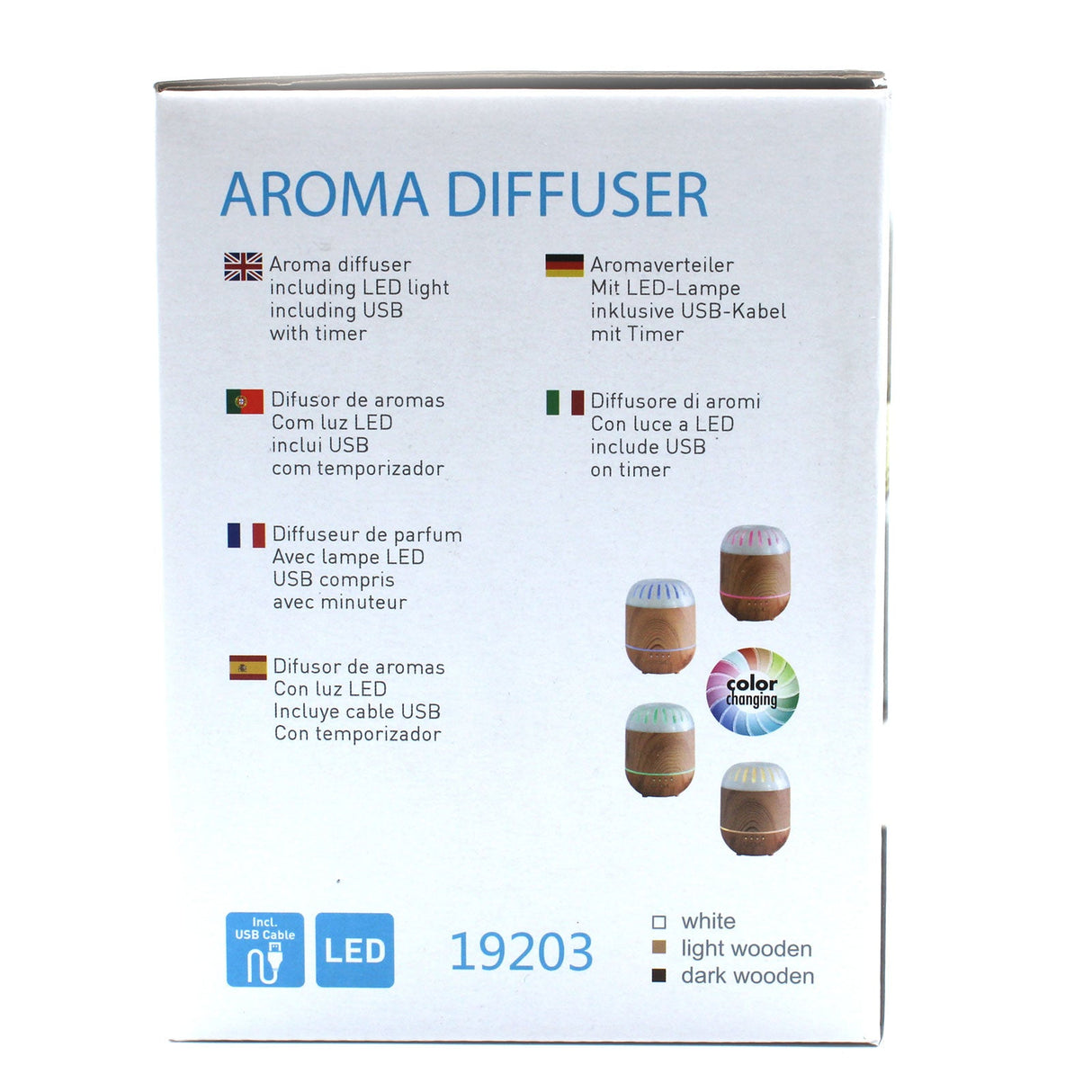 Aroma Diffuser - USB - Colour Change - Timer - SHAMTAM.COM