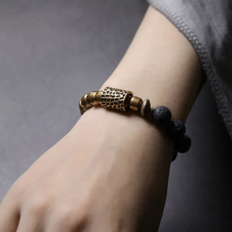 Copper Lava Stone Bracelet - SHAMTAM