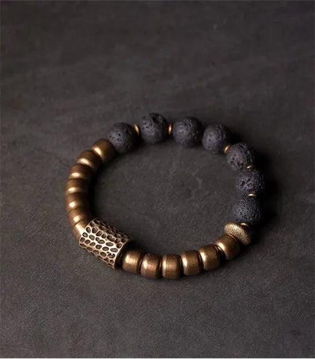 Copper Lava Stone Bracelet - SHAMTAM