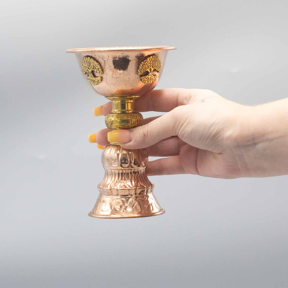 Ritual Goblet with Tree of Life Copper 10x15cm - SHAMTAM.COM