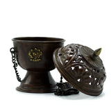 Copper Tibetan Incense Burner - Classic Hanging - SHAMTAM.COM