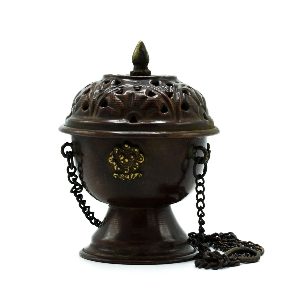 Copper Tibetan Incense Burner - Classic Hanging - SHAMTAM.COM