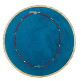 Handcrafted Nepalese Coral and Turquoise Tribal Bead Necklace with Adjustable Chain - SHAMTAM.COM