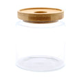 Cottage Bamboo Glass Jar - 10cm - SHAMTAM.COM