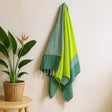 Cotton Beach Pareo Towel 100x180 cm - Picnic Green - SHAMTAM.COM