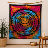 Cotton Bedspread Double Hamsa Wall Hanging - SHAMTAM.COM