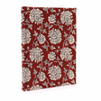 Cotton Notebook 20x15cm - 96 pages - Burgundy Floral - SHAMTAM.COM