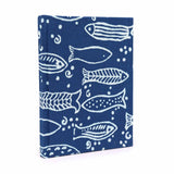 Cotton Notebook 20x15cm - 96 pages - Indigo Fish - SHAMTAM.COM