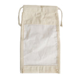 Cotton Drawstring Pouch With Window 26x15cm - SHAMTAM.COM