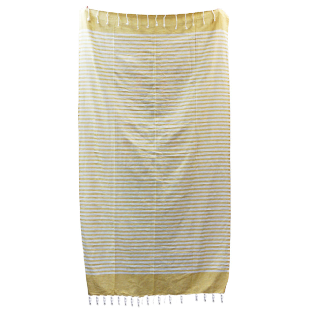 Cotton Pareo Throw - 100x180 cm - Sunny Yellow - SHAMTAM.COM