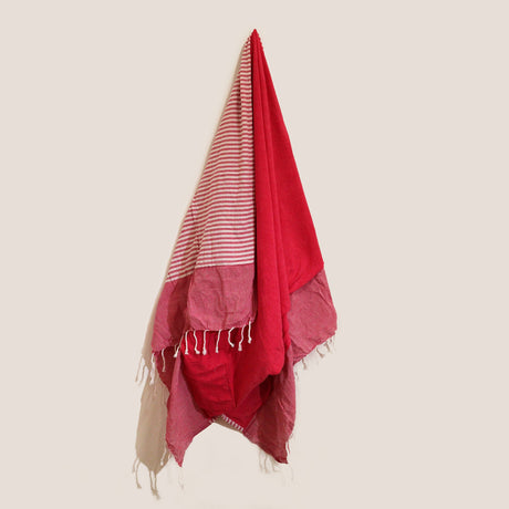 Cotton Pareo Towel - 100x180 cm - Hot Pink - SHAMTAM.COM