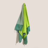 Cotton Pareo Towel - 100x180 cm - Picnic Green - SHAMTAM.COM