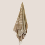 Cotton Pareo Towel - 100x180 cm - Warm Sand - SHAMTAM.COM