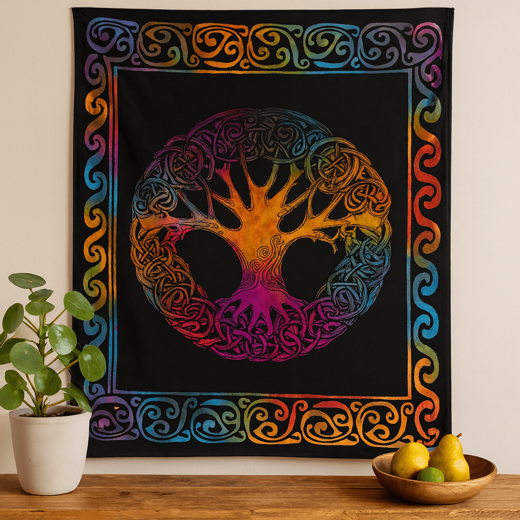 Cotton Wall Art Adam and Eve Tree - SHAMTAM.COM