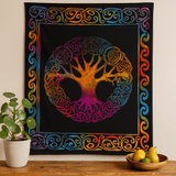 Cotton Wall Art Adam and Eve Tree - SHAMTAM.COM