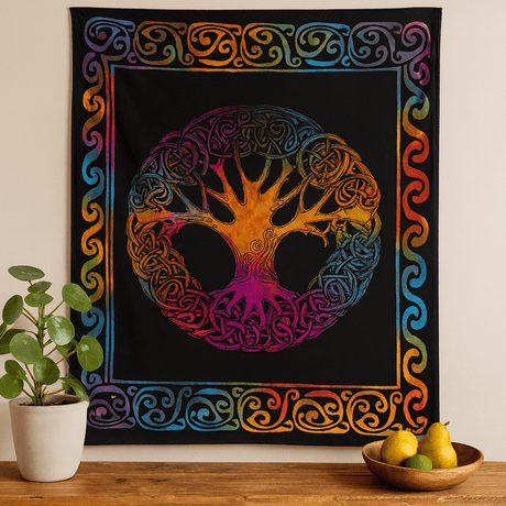 Cotton Wall Art Adam and Eve Tree - SHAMTAM.COM