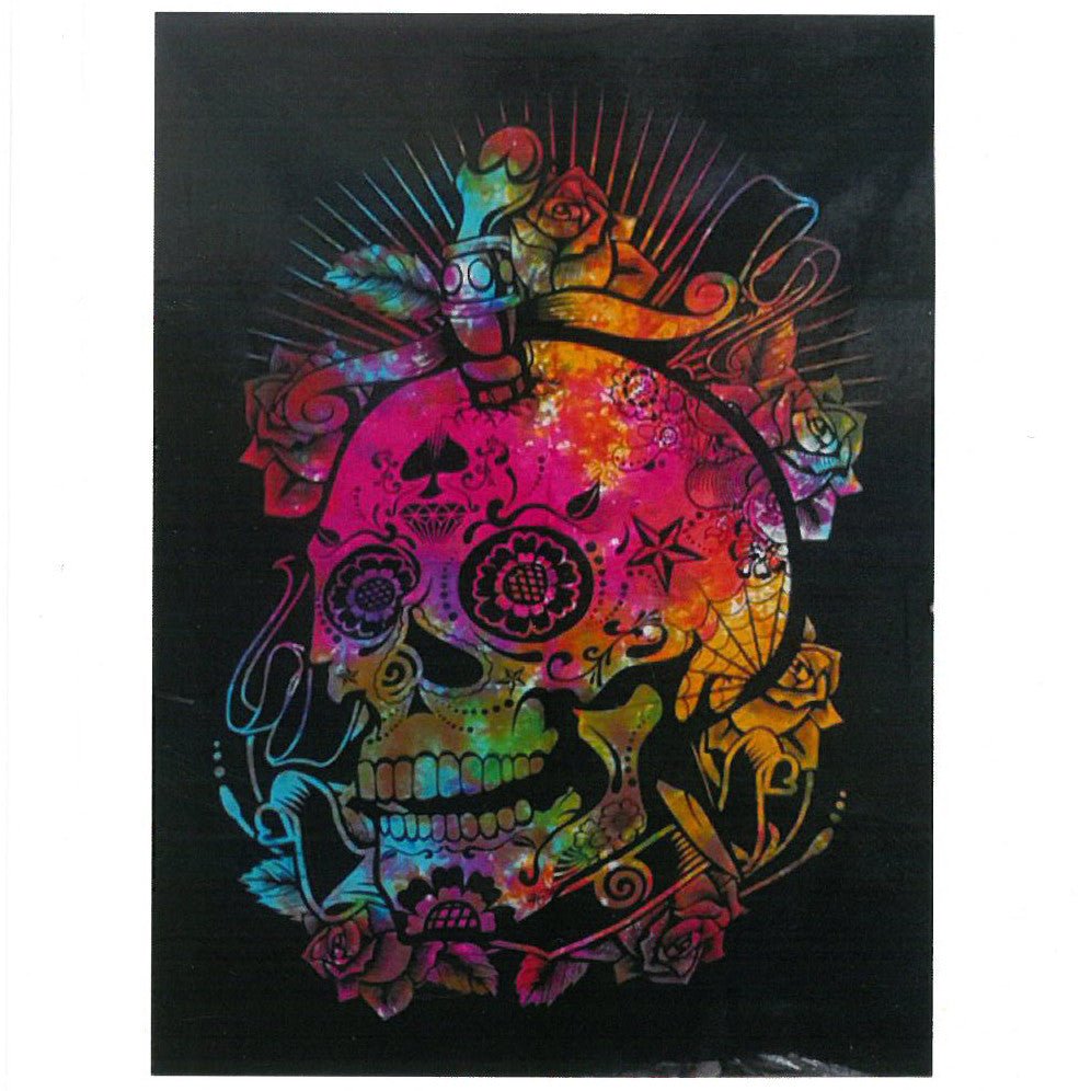 Cotton Wall Art - Day of the Dead Skull - SHAMTAM.COM