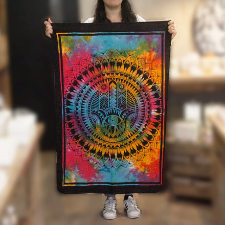 Cotton Wall Art - Hamsa Hand - SHAMTAM.COM