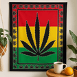 Cotton Wall Art Herbal Leaf - SHAMTAM.COM